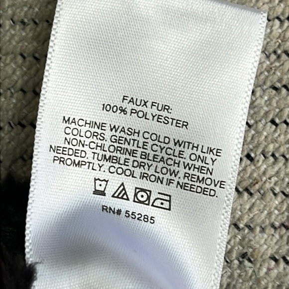 Express faux fur sherpa black popover 1/4 zip cozy oversized sweatshirt jacket - Picture 6 of 13